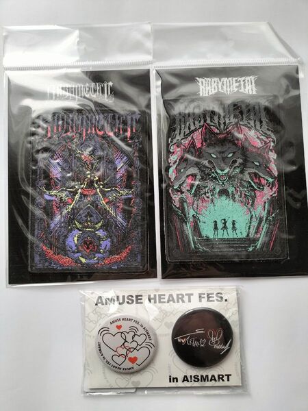 BABYMETAL ステッカーワッペン、缶バッジ 未使用品グッズ3点セット