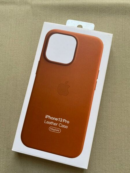 Apple純正品iPhone 13 Pro レザーケース ゴールデンブラウン