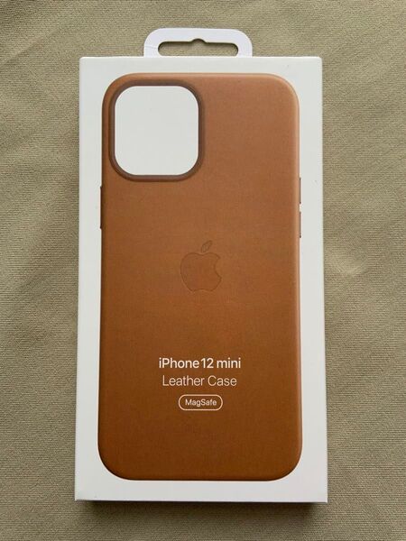 iPhone 12mini レザーケース(未使用)サドルブラウン正規品