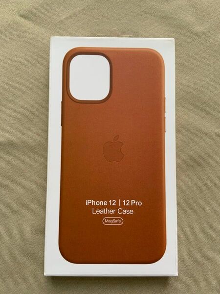 Apple正規品iPhone 12/12Pro レザーケース サドルブラウン