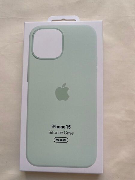 Apple純正iPhone 15 シリコーンケース未開封ソフトミント