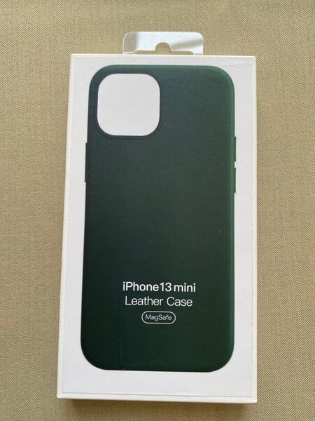 iPhone 13 mini レザーケース セコイアグリーンApple正規品