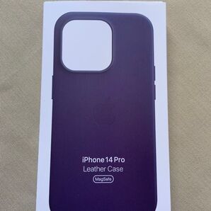 iPhone 14 Pro レザーケース純正インクApple新品