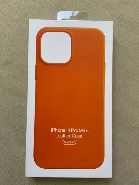 iPhone 14 Pro Max レザーケース正規品オレンジApple新品