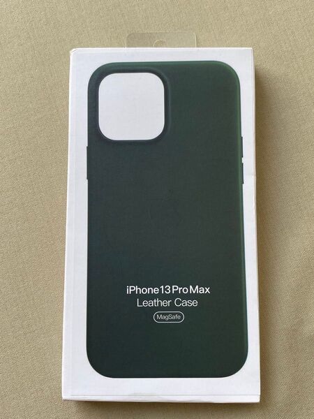 iPhone 13 ProMax レザーケース新品純正セコイアグリーン