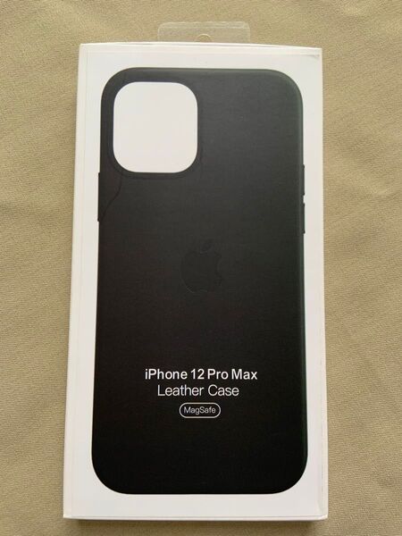 iPhone 12ProMax レザーケース ブラックApple正規品未使用