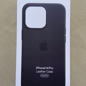 Apple未開封iPhone 14 Pro レザーケース ミッドナイト純正