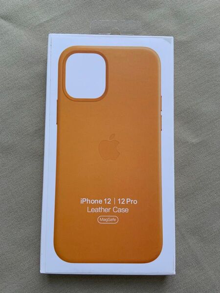 純正品iPhone 12/12Pro レザーケース カリフォルニアポピー