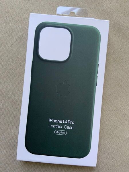 iPhone 14 Pro レザーケース純正フォレストグリーンApple未開封