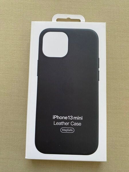 新品Apple正規品iPhone 13 mini レザーケース ミッドナイト