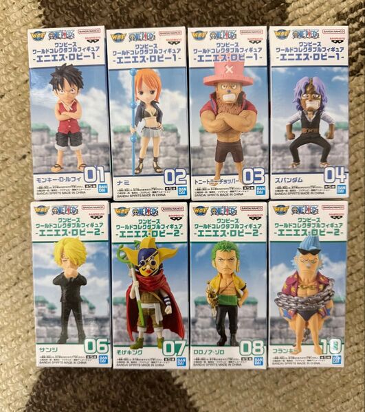 ワンピース ワールドコレクタブルフィギュア エニエス ロビー1四種 エニエスロビー2 四種 セット