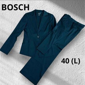 BOSCH ボッシュ パンツ スーツ セット ストライプ ブラック 40 L