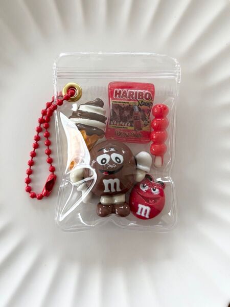 ガチャ詰めポーチ風キーホルダー キャンディバッグ
