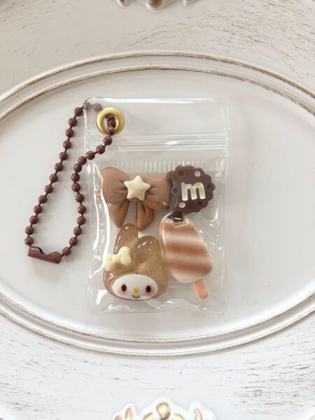 ガチャ詰めポーチ風キーホルダー キャンディバッグ