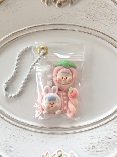 ガチャ詰めポーチ風キーホルダー キャンディバッグ 前髪ちゃん