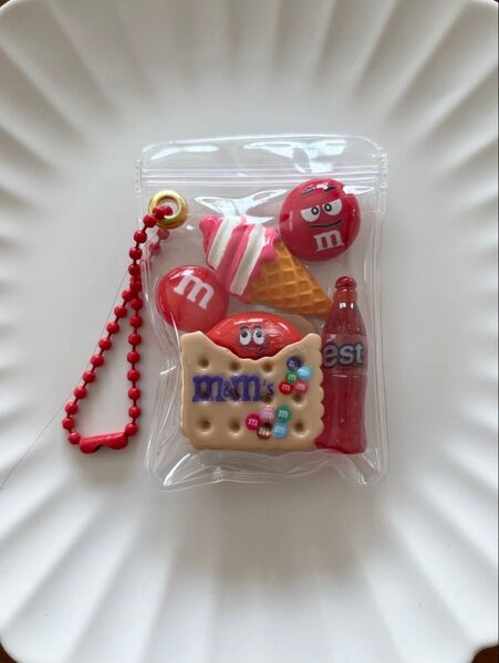 ガチャ詰めポーチ風キーホルダー キャンディバッグ