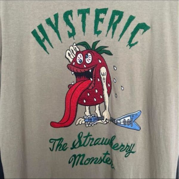 ヒステリックグラマー ストロベリーモンスター 刺繍ロゴ 半袖 Tシャツ M
