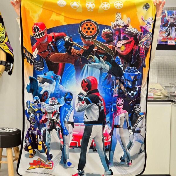 爆上戦隊 ブンブンジャー トッキュウジャー 韓国限定 ブランケット 特撮 1