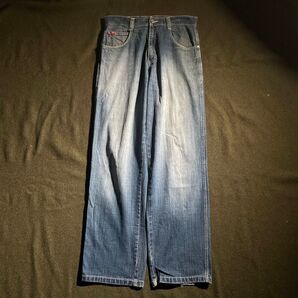 00s SOUTHPOLE ワイドストレートデニム 32