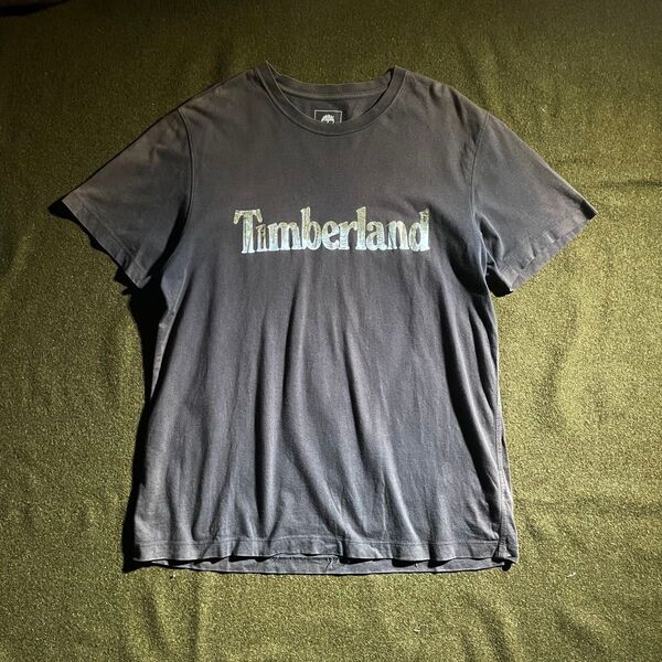 00s Timberland フェードカラー プリントTシャツ XL