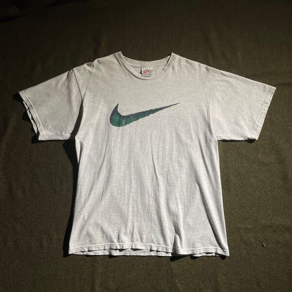 90s USA製 VINTAGE NIKE スウォッシュロゴ 半袖 Tシャツ M