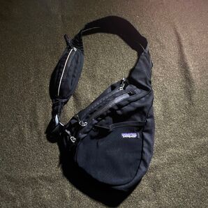 90s VINTAGE Patagonia 旧アトム ショルダーバック ブラック