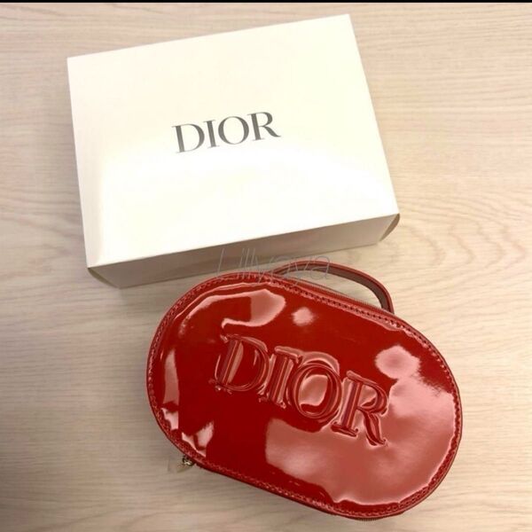 ★5/31まで限定価格★【新品未使用】DIOR ノベルティ バニティポーチ レッド