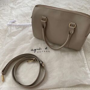 agnes b. VOYAGE 2way ハンドバッグ ショルダーバッグ