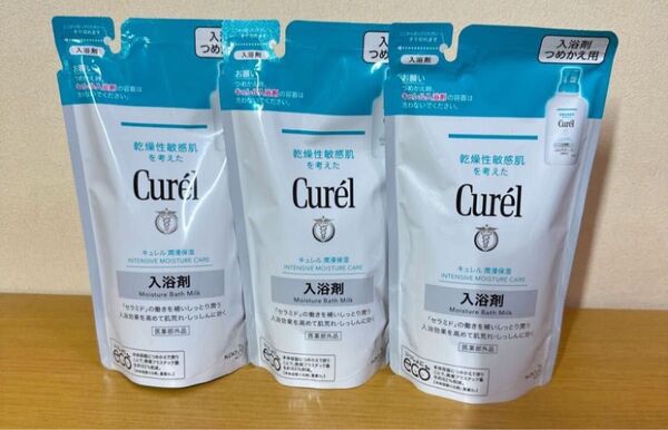 キュレル 薬用入浴剤 詰替用 360ml×3つセット