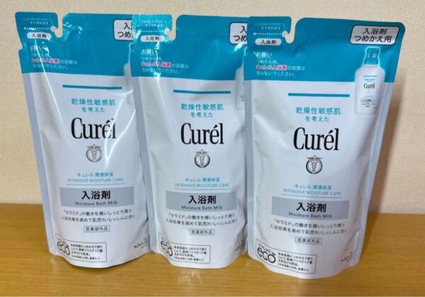 キュレル 薬用入浴剤 詰替用 360ml×3つセット
