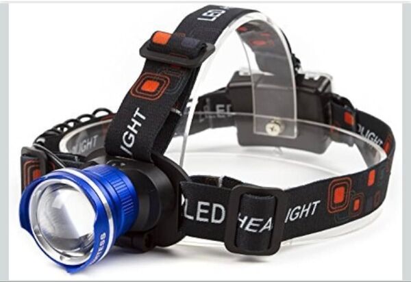 単三電池式 夜釣り、防災用にお勧め LED ヘッドランプ 超軽量 3点灯モード 防水 角度調整 ズーム機能 アウトドア作業