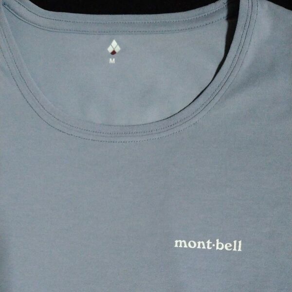 《mont-bell》 モンベル スリムロングスリーブTシャツロンT mont-bell Tシャツ Mサイズ ブルー系