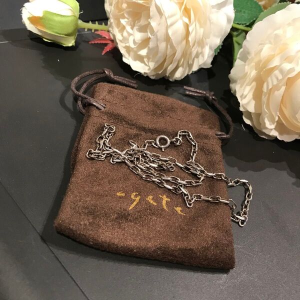 agete アガット シルバーチェーン 50センチ シルバー925 ぬいぐるみ ドール用にも