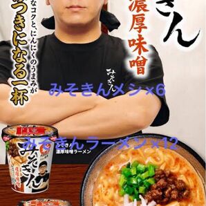 みそきんラーメン12個 みそきんメシ6個 味噌キン ヒカキン ラーメン 濃厚味噌ラーメン