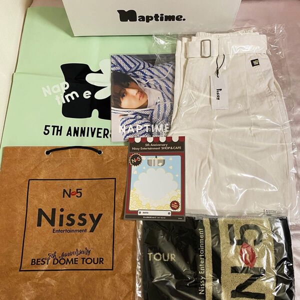 naptime デニムパンツ-OFFWHITE LOOKBOOK SHOPPER テイクアウトバッグ AAA Nissy NSY