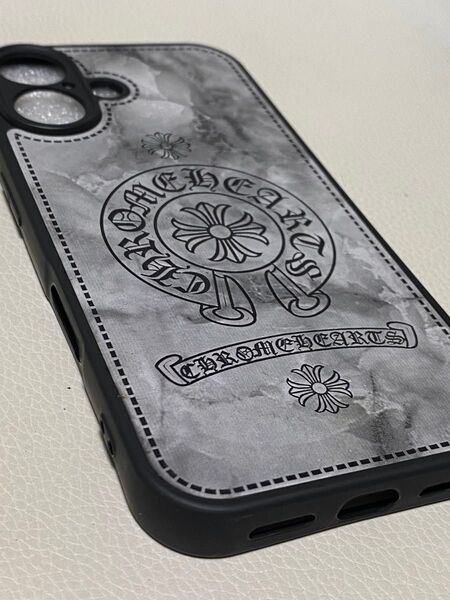 iphone16plusスマホケース人気のホースシュー&クロス【マーブル】