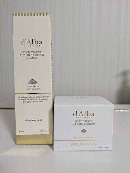 ダルバ ホワイトトリュフオイルカプセルクリーム ホワイトトリュフリターンオイルクリームクレンザー100ml クレンジング 洗顔