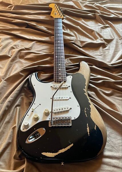 Fender japan ST-62 貴重レフティ Fシリアル フジゲン期 ヘビーレリック 日本製ビンテージ