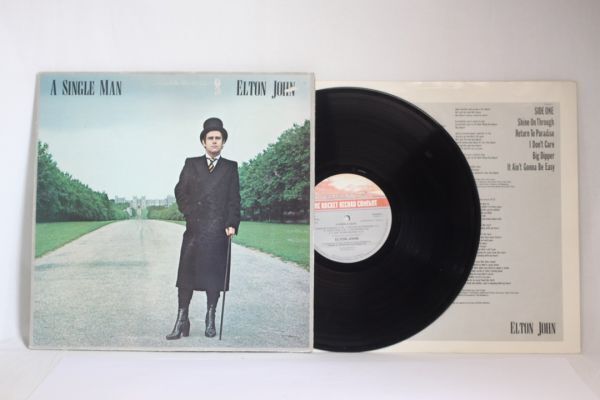 Elton John A Single Man UK(英 GB)盤 LP Stereo オリジナルインナースリーブ付