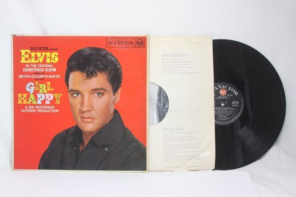 Elvis Presley Girl Happy UK(英 GB)盤 LP Mono 深溝 UKオリジナルインナースリーブ