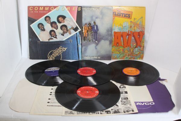 LP3枚まとめ画像参照 COMMODORES / THE CHAMBERRS BROTHERS / THE STYLISTICS US(米)盤 IN THE POCKET / LOVE,PEACE AND HAPPINESS / HEAVY
