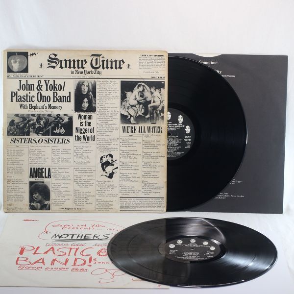 John & Yoko / Plastic Ono Band Some Time In New York City UK(英 GB)盤 LP Stereo UKオリジナル盤初期プレス ジョンレノン オノヨーコ