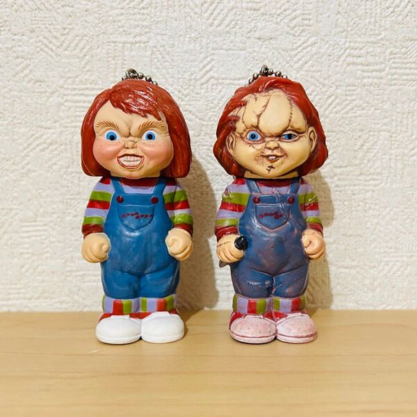 アメキャラ ホラー チャイルドチャッキー 2つ キーホルダー