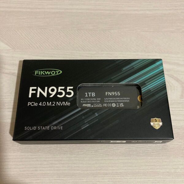 新品未開封 FIKWOT FN955 1TB SSD PCIe 4.0 M.2