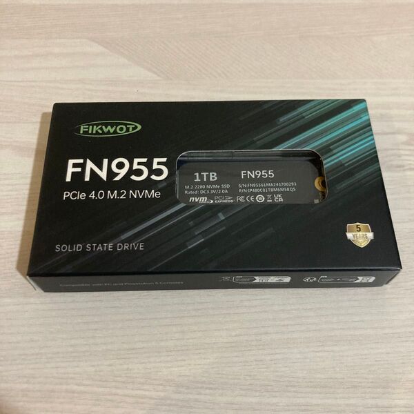 新品未開封 FIKWOT FN955 1TB SSD PCIe 4.0 M.2
