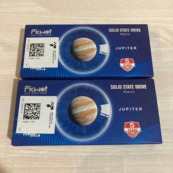 新品未開封 Fikwot FX991 1TB×2個 SSD NVMe PCle4.0