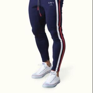LYFT 2WAY STRETCH 2 LINE PANTS - NAVY L