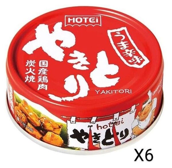 1000円ポッキリ ホテイフーズ やきとり うま辛味 75g×6缶セット