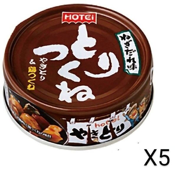 新商品~1,000円ポッキリ ホテイフーズ とりつくね缶詰ねぎだれ味70g×5個