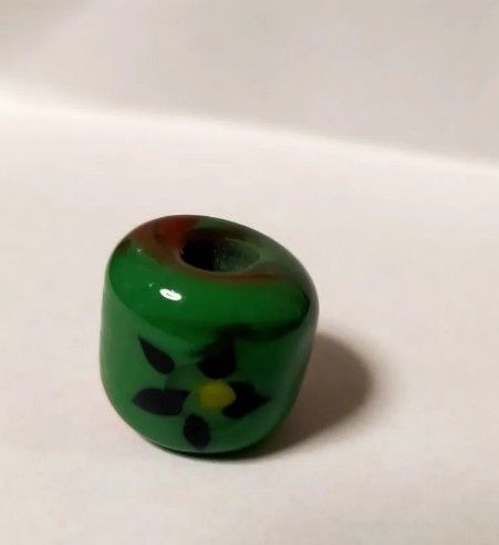 とんぼ玉 ハンドメイド ガラス 手作りとんぼ玉 アクセサリー カラー 緑色 オレンジ色 チャーム